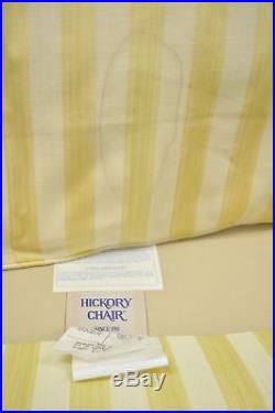 Vtg Hickory Chair Co Mahogany Wood Gold Sheraton Federal Settee Love Seat Sofa A