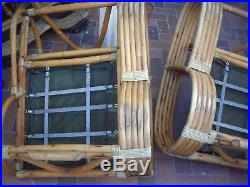 Vtg Mid Century Bamboo Rattan Tiki Furniture Set Couch Chair End tables
