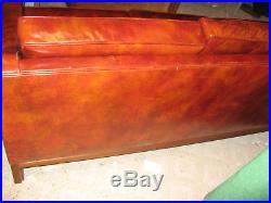 WOW Jens Risom Museum Quality Leather Couch NICE