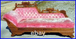 Walnut Eastlake Fainting Couch c1880