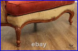 Wesley Hall French Louis XV Style Carved Frame Loveseat