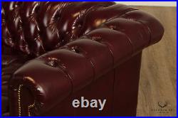 Whittemore-Sherrill Tufted Oxblood Leather Chesterfield Sofa