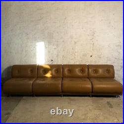 XXL Vintage Couch I Sofa l Cognacfarben l 70er